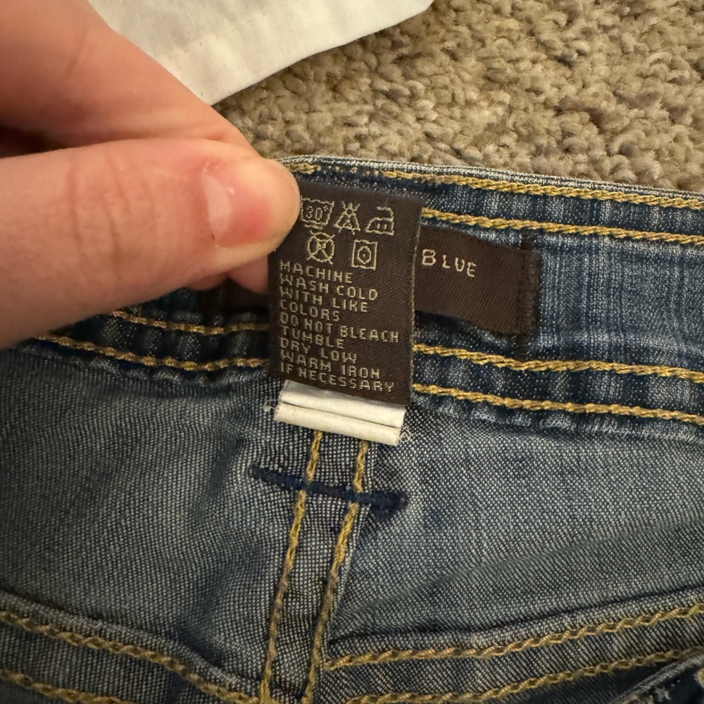 Christopher Blue Jean capris size 12. Dark‎ wash multiple pockets - Picture 6 of 11
